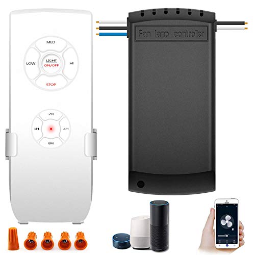 Aubric WiFi Ceiling Fan and Light Remote Control Kit