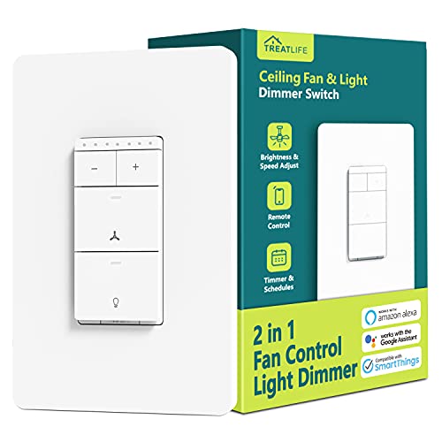 TreatLife Smart Ceiling Fan Control and Dimmer Switch