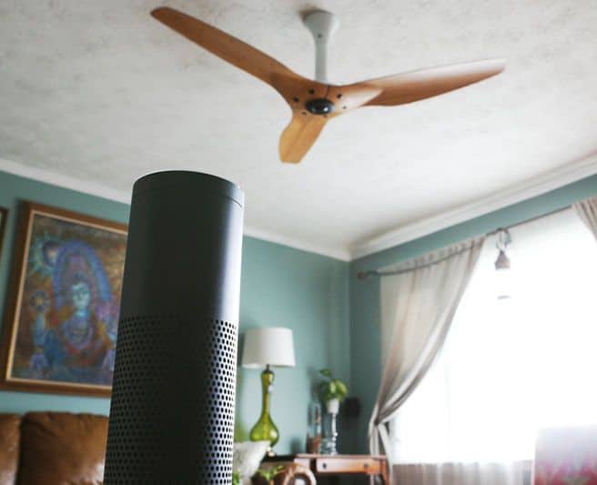 Amazon Echo with Haiku fan